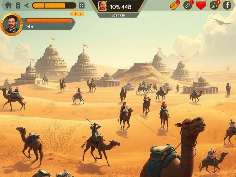 Camel S Deadly Stratagem gameplay screenshot showing desert battle